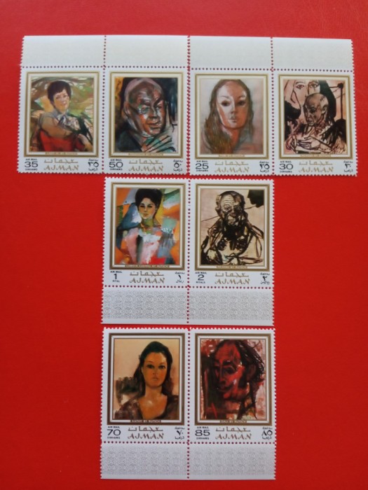 AJMAN, PICTURI - SERIE COMPLETĂ MNH