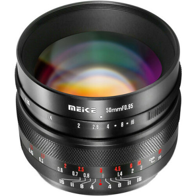 Obiectiv Meike 50mm F0.95 Negru pentru Fujifilm FX-Mount foto