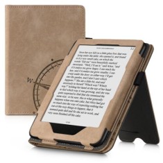 Husa pentru Kindle Paperwhite 10, Piele ecologica, Maro, Kwmobile, 56267.01 foto