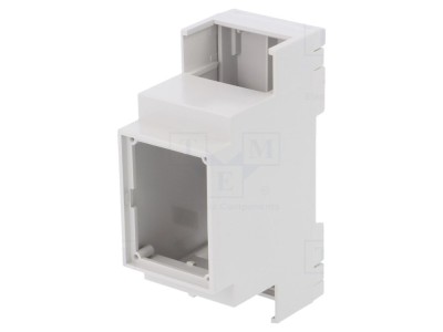 Carcasă pentru șină DIN gri, 2 module foto