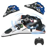 Avion-Drona RC, senzor obstacole, lumini LED, 4 motoare cu electrice, incarcare USB, acumulator inclus, 24.5x21x5 cm