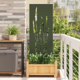 vidaXL Panou Decorativ de Grădină Olivengr&oslash;nn 50 x 140 cm