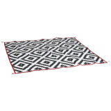 Bo-Camp Covor de exterior Chill mat Lewisham, alb &amp; negru, 2,7x2 m, L