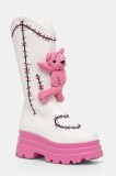 Koi Footwear cizme femei, culoarea alb, cu platforma, izolare usoara, SWD-75