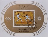 BC18, Sharjah 1972, colita neperforata sport, J.O.Munchen