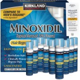 Set 9 Spume Kirkland Signature Minoxidil 5% - Tratament Anti Cadere Par Barbati, 9 x 60ml