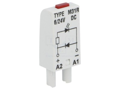 Modul Protecție Soclu cu LED Roșu foto