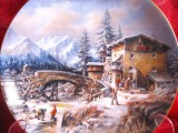 FARFURIE PORTELAN SELTMANN BAVARIA COLECTIA PEISAJE PITORESTI DE IARNA 19.5 CM