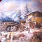 FARFURIE PORTELAN SELTMANN BAVARIA COLECTIA PEISAJE PITORESTI DE IARNA 19.5 CM
