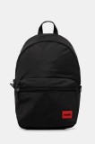 HUGO rucsac culoarea negru, mare, uni, 50549717