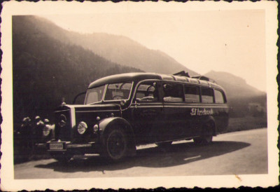 HST M336 Poză autobuz Mercedes firmă din Thannhausen Germania anii 1930 foto