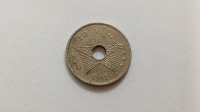 Congo Belgian - 10 cent 1911 foto