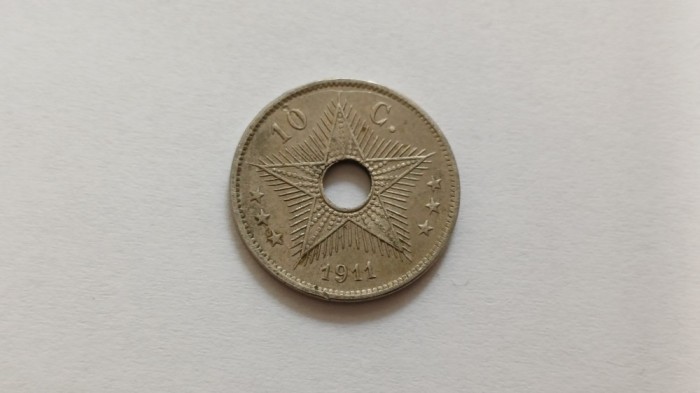 Congo Belgian - 10 cent 1911