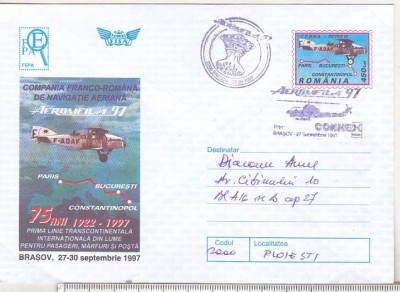 bnk ip Aeromfila `97 Brasov - Compania Franco-romana de navigatie aeriana - stampila ocazionala foto