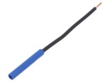 Conector de laborator banană 4mm albastru, 1kVDC, 32A - SCH&Uuml;TZINGER