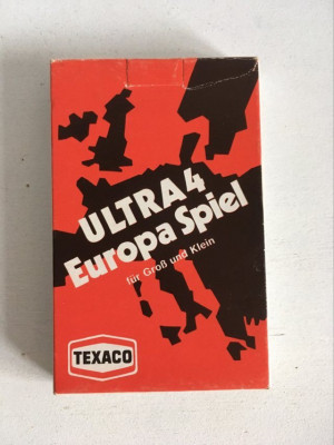 *Joc de carti vechi vintage Quartett Ultra 4 Europa Spiel Texaco, anii 70 foto