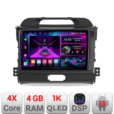 Navigatie Kia Sportage 2010- A-325 4+64 InCell Display 1K Android Waze USB Navigatie Internet Youtube Radio CarStore Technology foto