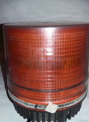 Girofar LED Portocaliu 12V,prindere pe magnet,alimentare la bricheta,T.GRATUIT foto
