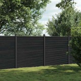 VidaXL Panou pentru gard, gri, 353x186 cm, WPC