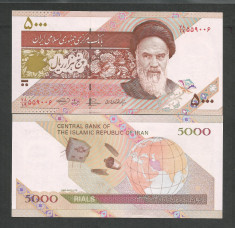 IRAN 5000 5.000 RIALI RIALS 2009 UNC [1] P-150 , Semn 36 , necirculata foto