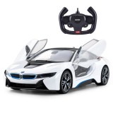 Cumpara ieftin Masinuta cu telecomanda, Rastar, BMW i8, 1:14, Alb