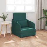 VidaXL Sofa Pat pe Podea 2-in-1 Verde &icirc;nchis 65x80x83 cm Material