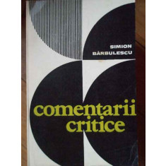 Comentarii Critice - Simion Barbulescu , 1001070