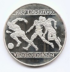 Ungaria 500 Forint 1981 - (Football) Argint 28g/640, KM-625