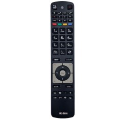 Telecomanda pentru LCD/LED AKAI, TELEFUNKEN, FINLUX RC5116, neagra cu functiile telecomenzii originale