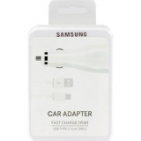 Incarcator Auto Samsung EP-LN915CWEGWW Fast Charge 15W (+Cablu USB Type-C) Alb Orig Blister