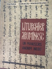 Matilda Caragiu Marioteanu - Liturghier aromanesc /1961