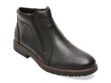 Ghete RIEKER negre, 33160, din piele naturala