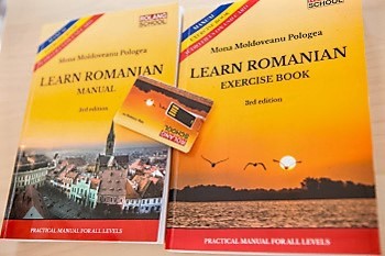 Learn romanian - Manual and exercise book set (2 volumes) foto