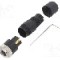 Conector M8, 4 pini, clasa etanseitate IP67, DEGSON ELECTRONICS - PB-M8A-04P-FF-SL7001-00A(H)