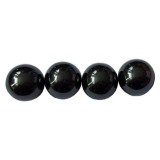 Cumpara ieftin Magneti sferici ceramici antistres, bila neagra lucioasa, set 4 bucati, diametru 18 mm