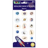 Abtibilduri imitatie sigiliu, Avenir, Natural Creation, Spatiu, 18 bucati