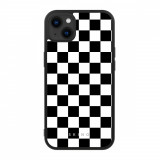 Husa iPhone 14 - Skino Squared, alb - negru
