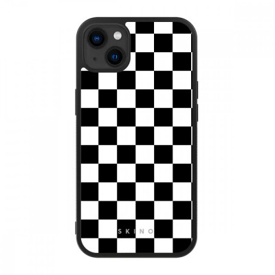Husa iPhone 13 mini - Skino Squared, alb - negru foto