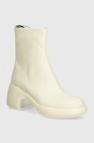 Camper botine Thelma II femei, culoarea bej, cu toc drept, K400756-002