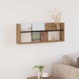 vidaXL Raft pentru reviste cu raft Stejar Artizanal 80 x 12 x 30 cm 890814