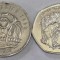 MAURITIUS Set / Lot 7 , 2 Monede : 5 Rupees 1992 + 10 Rupees 2016