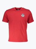 Cumpara ieftin Tricou barbati cu decolteu la baza gatului si logo rosu, XL