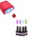 Kit test pastel - 4X15ml + lampă UV cu 4 becuri - sistem UV/LED
