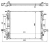 NRF 58356 Radiator, racire motor
