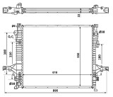 NRF 58356 Radiator, racire motor