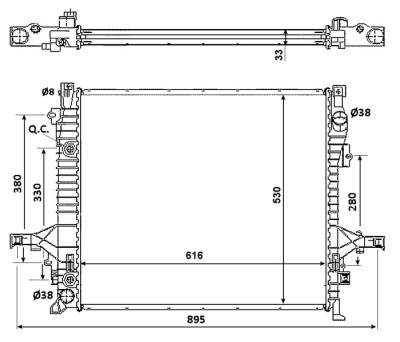 NRF 58356 Radiator, racire motor foto