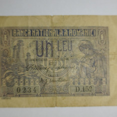 SD0075 Romania 1 leu 1915 vice-guvernator