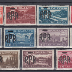 ROMANIA 1948 LP 229 MIHAI VEDERI SUPRATIPAR R.P.R. SERIE MNH