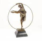 Dansatoare georgiana -statueta din bronz pe un soclu din marmura VG-101, Nuduri
