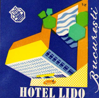 HST A94 Etichetă reclamă Hotel Lido București ONT Carpați foto